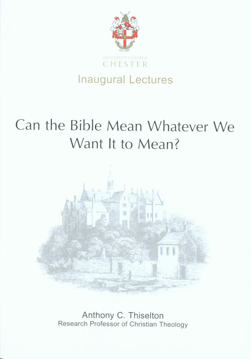 Can the Bible Mean Whatever We Want it to Mean?